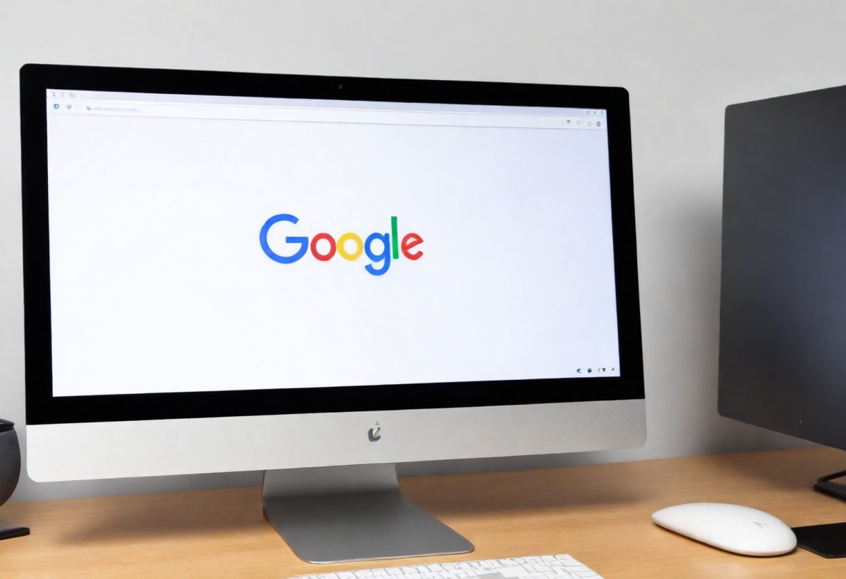 Google em monitor