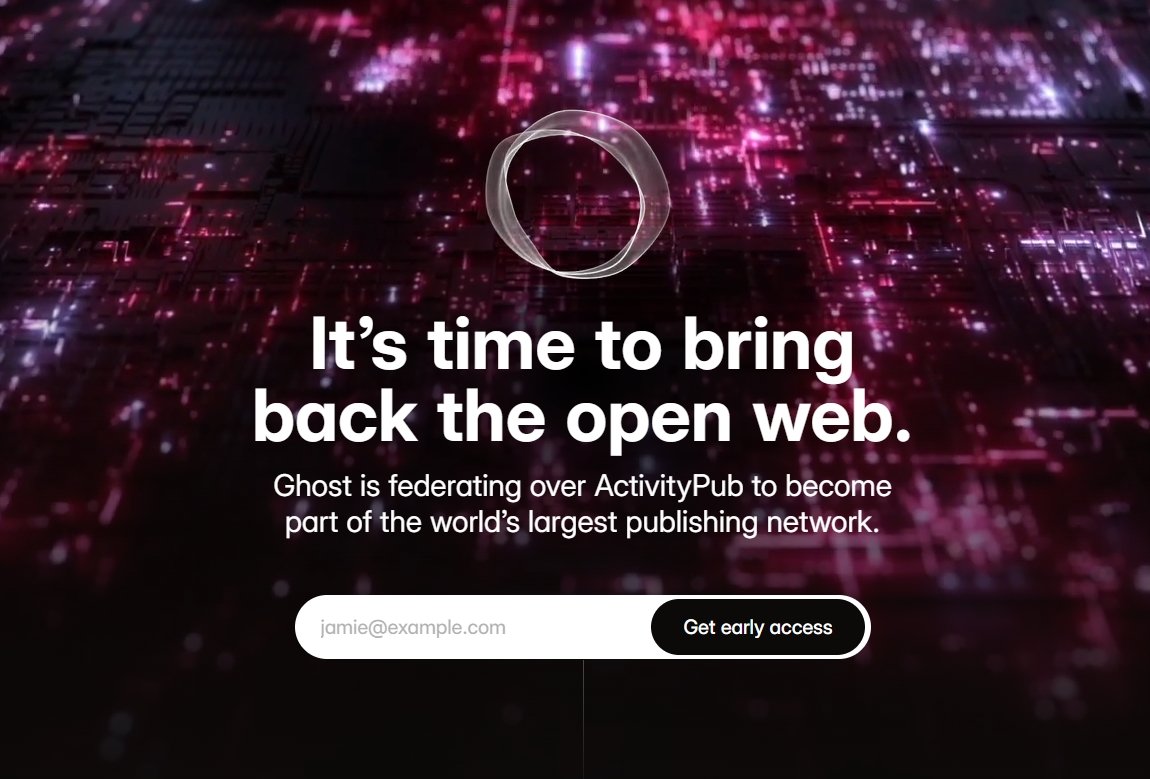 Ghost abre portas para o ActivityPub