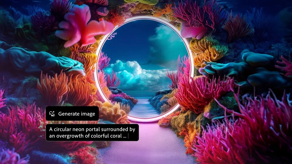 Adobe Photoshop imagem criada por IA
