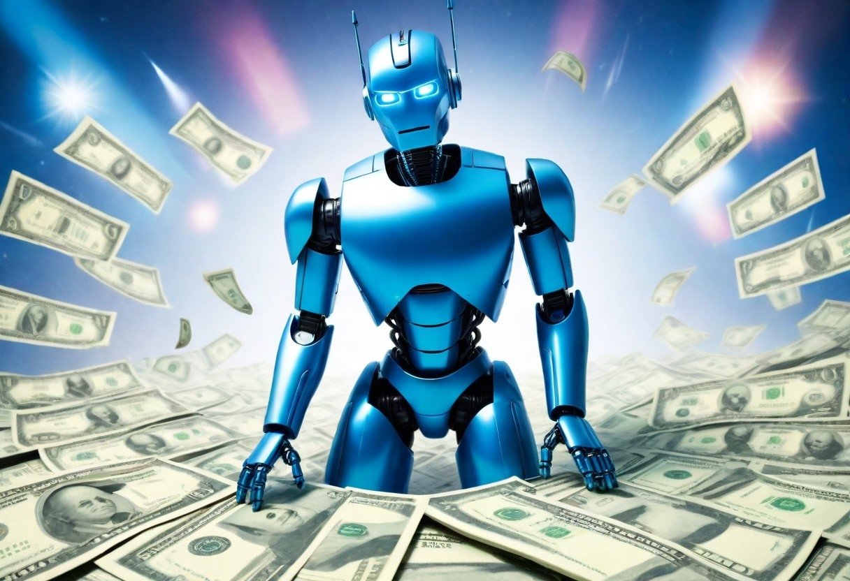 Robot em dinheiro