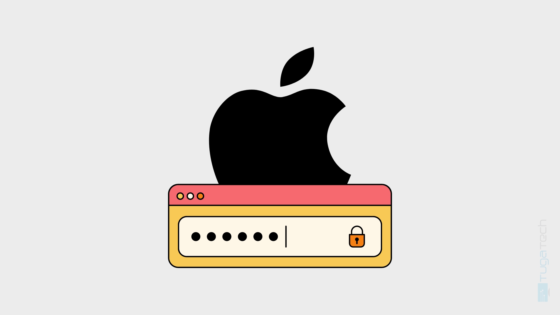 Apple com senha