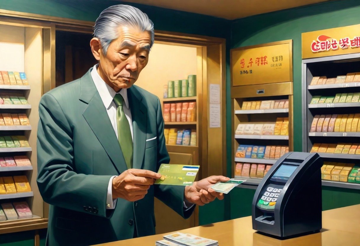 Japones a pagar com cartão de crédito