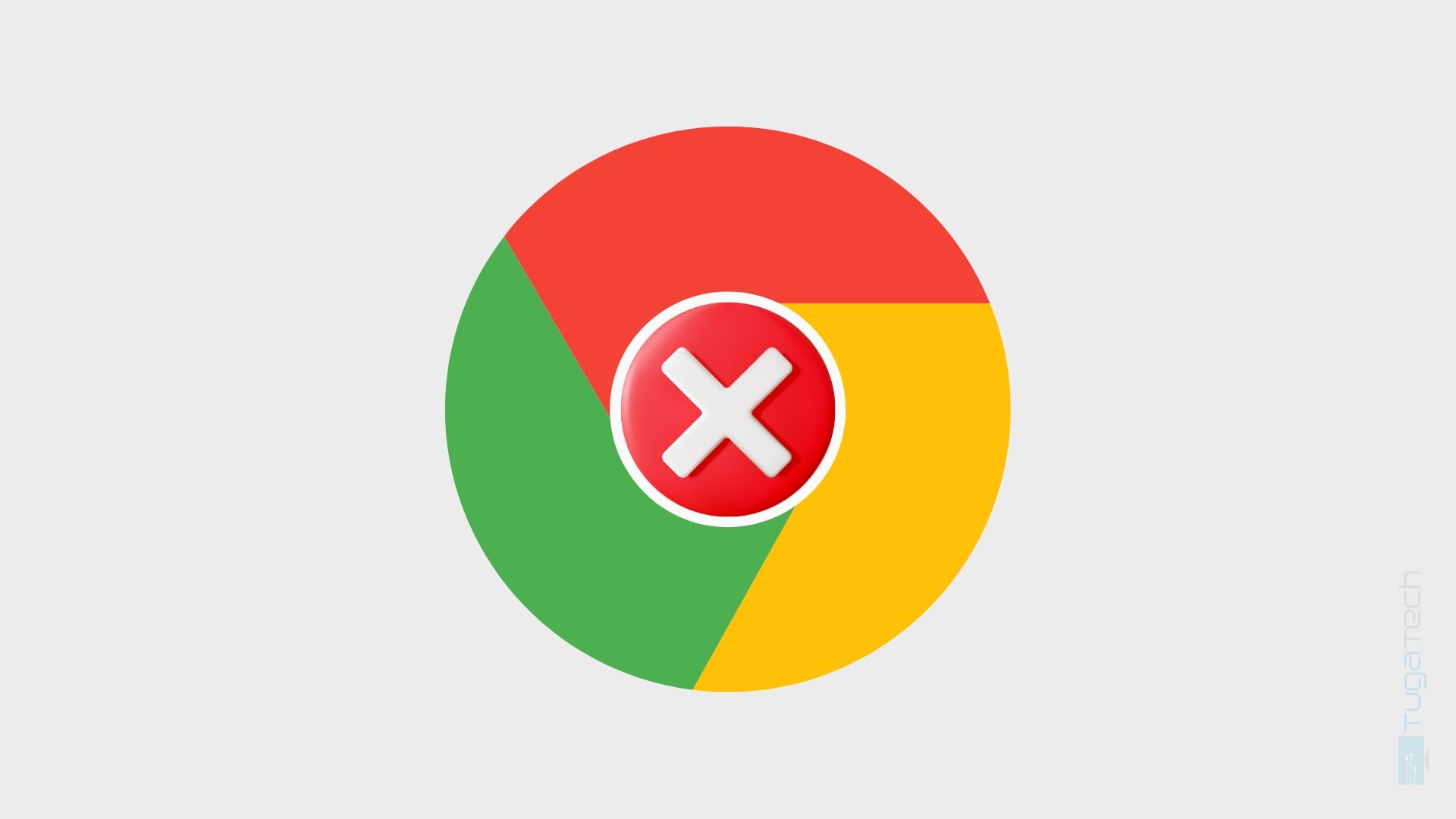 Chrome logo com erro