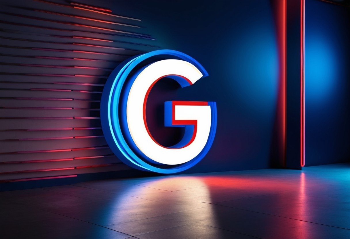 Google logo em neon