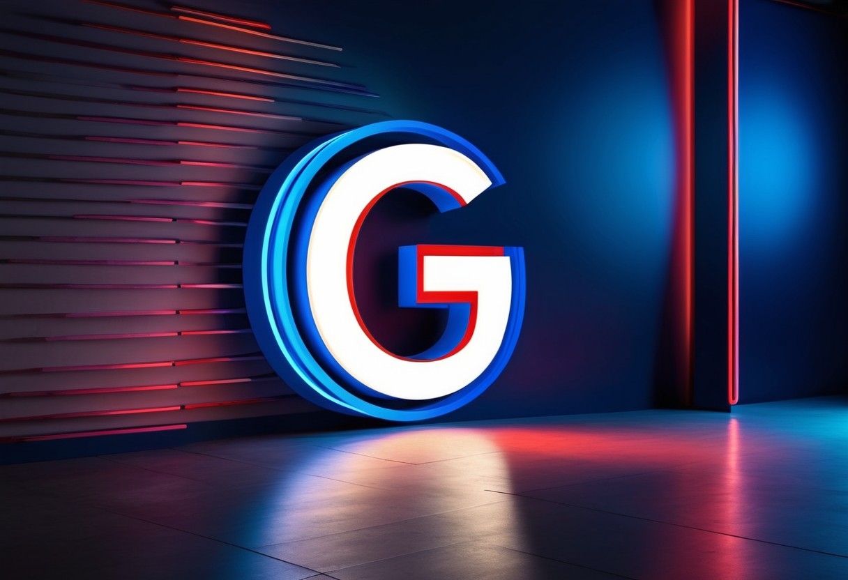 Google logo em neon