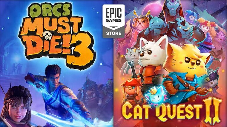 ofertas da epic games store cat quest II e Orcs must die 3