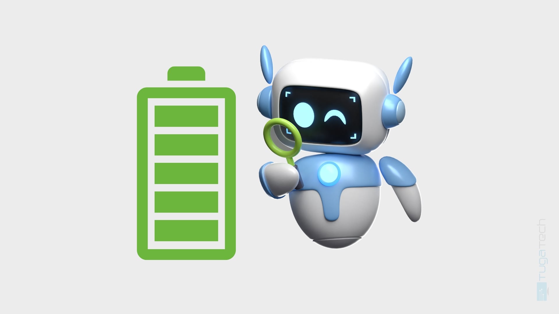 Robot a analisar bateria