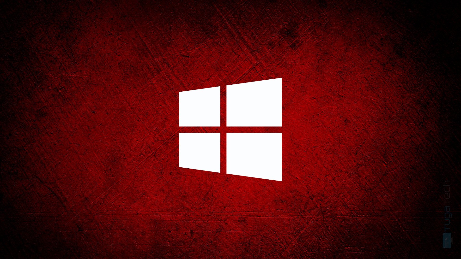 Windows logo em vermelho