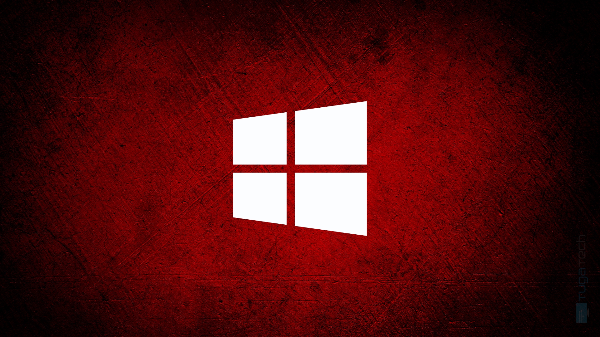 Windows logo em vermelho