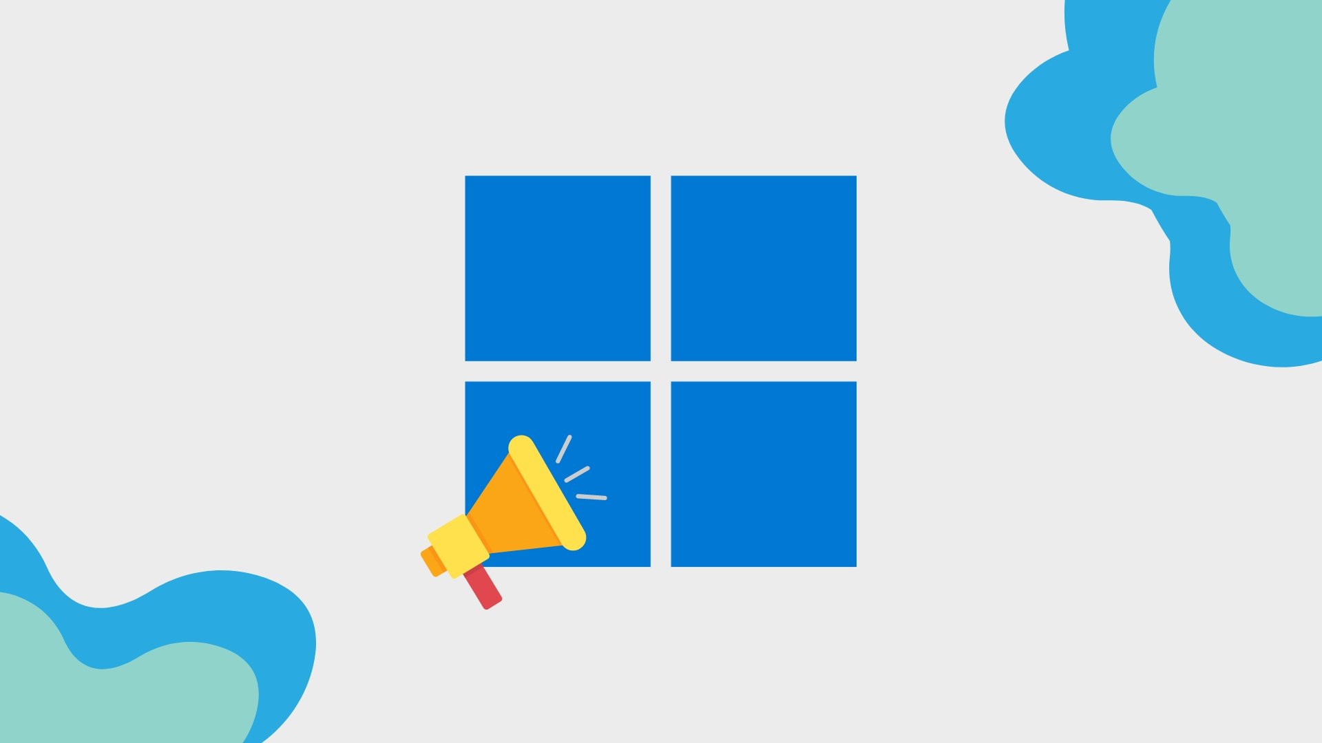 Windows 11 logo em campanha de publicidade