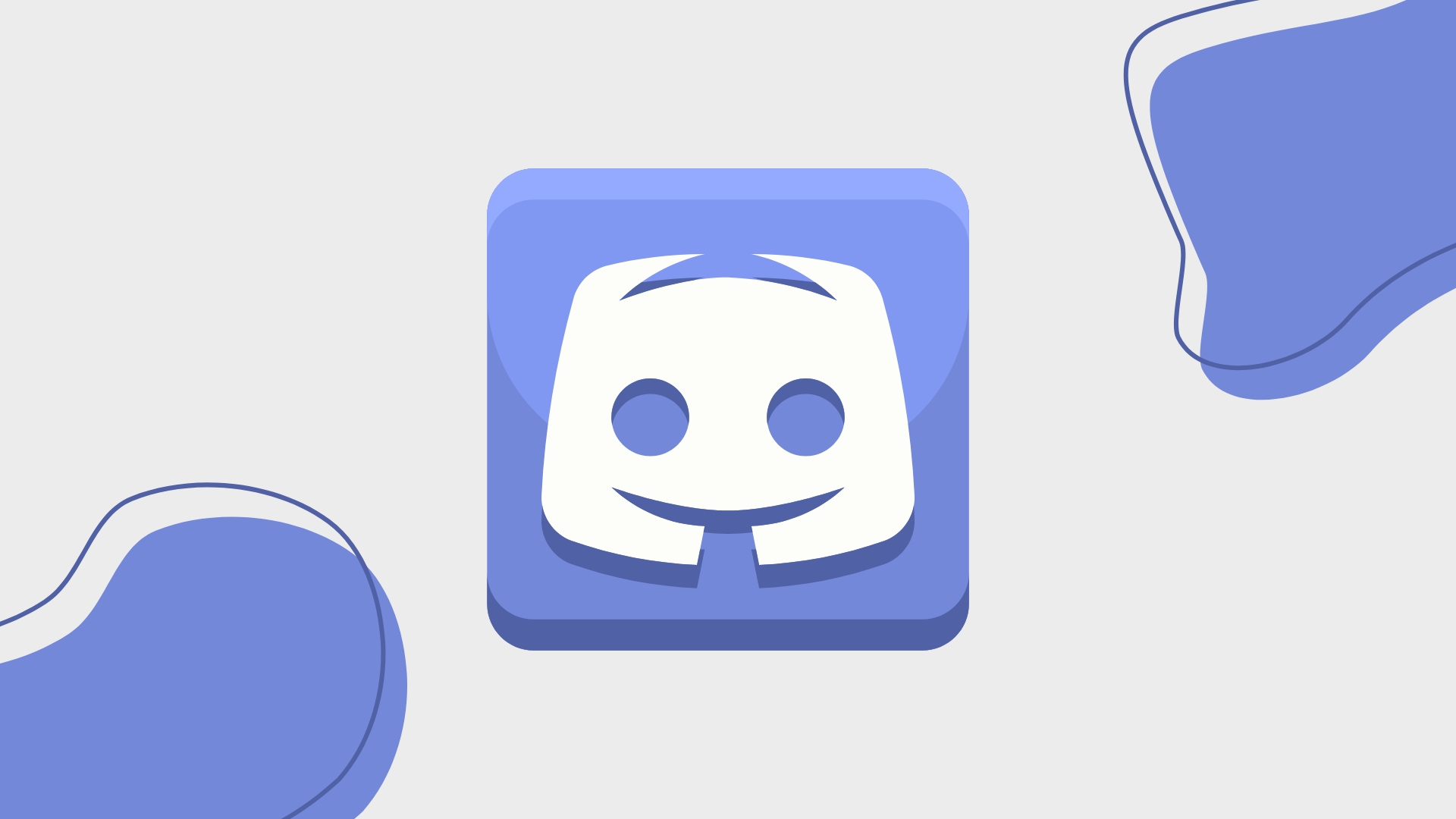 logo do discord com blobs na cor do logo