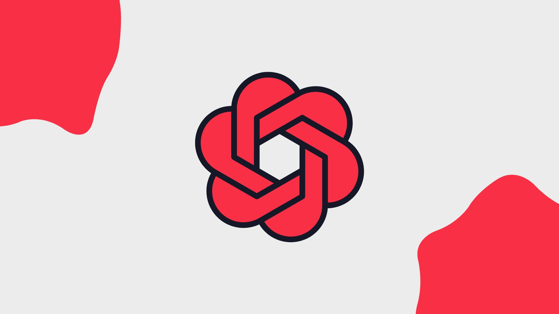 OpenAI logo da empresa em vermelho