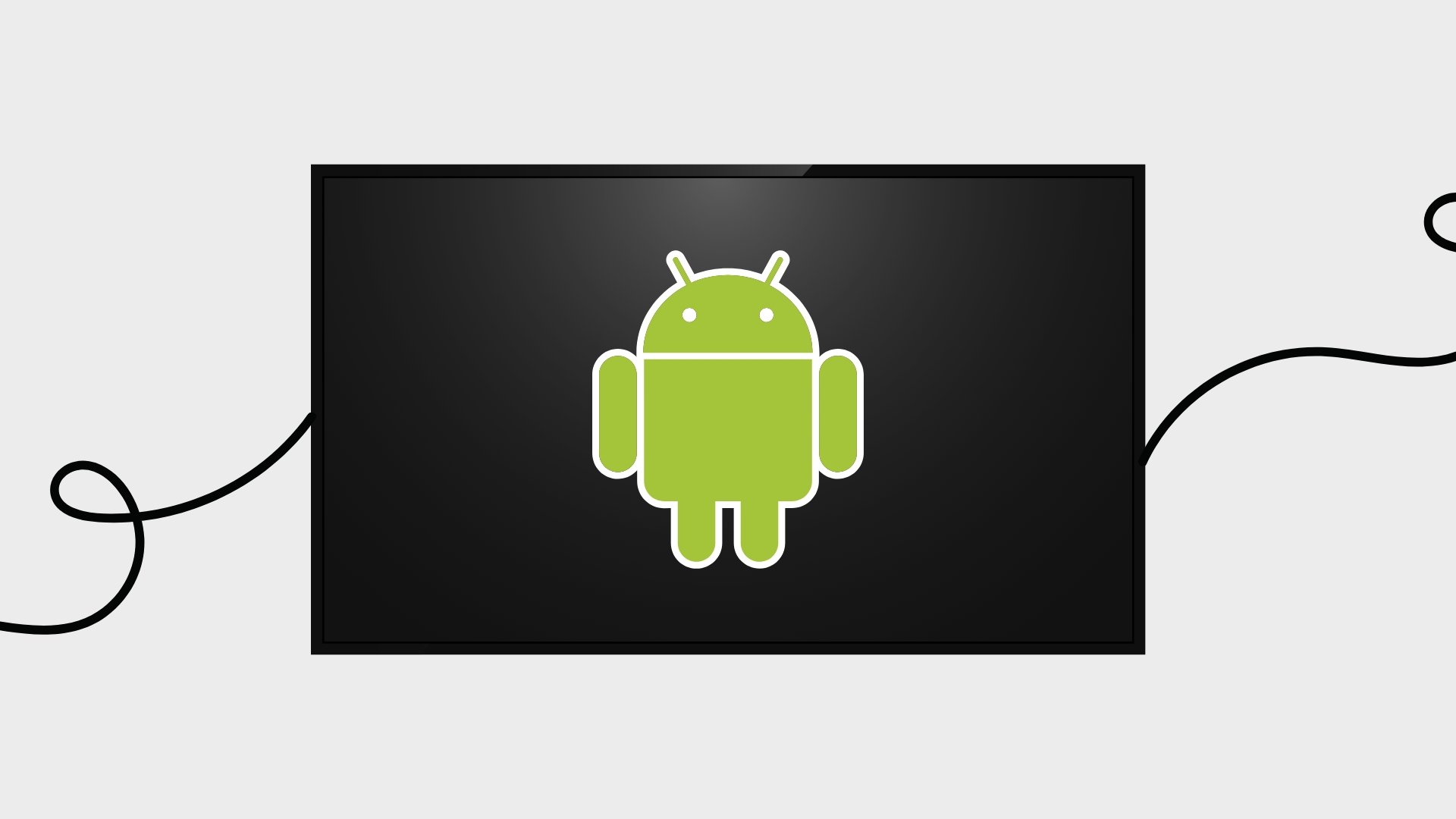 logo do android em TV