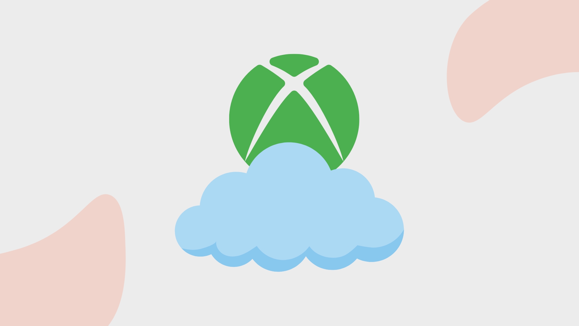 logo da xbox com nuvem por debaixo dele