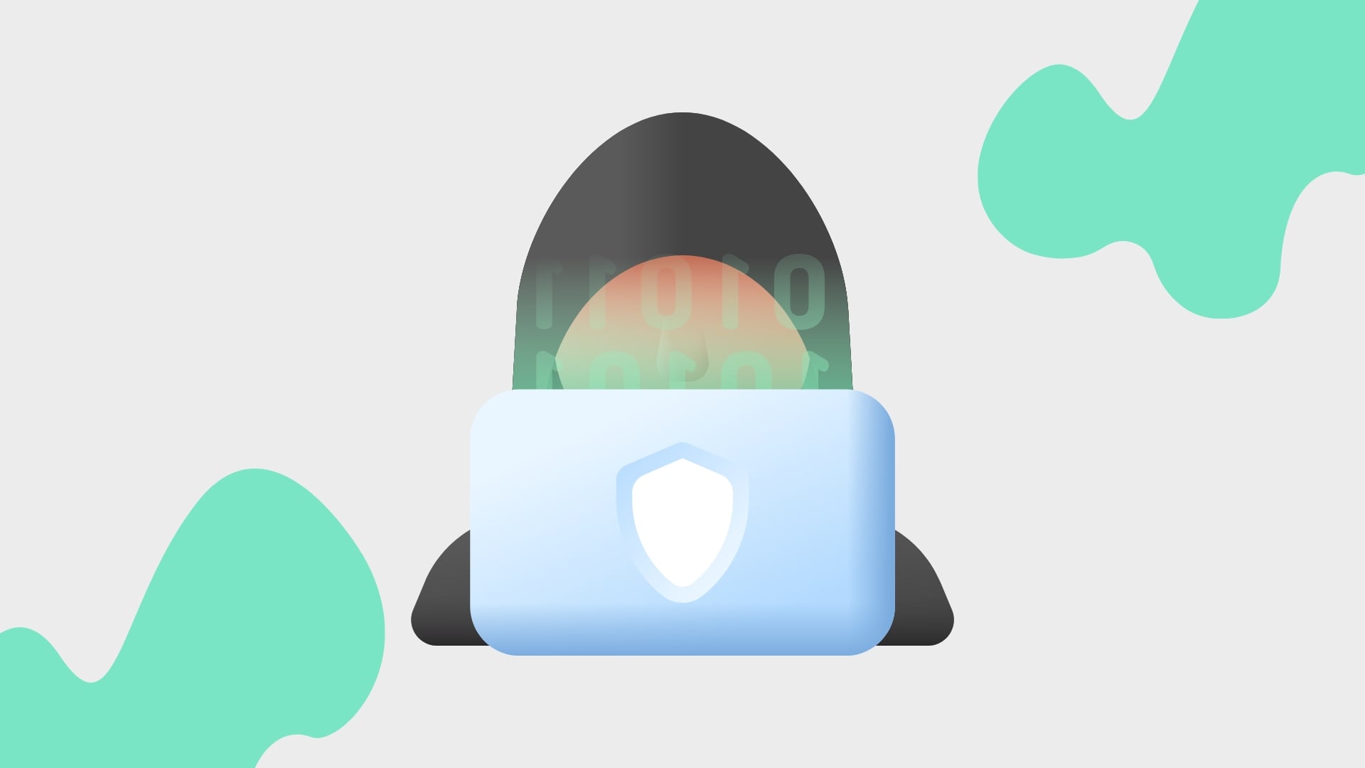 hacker em frente de computador