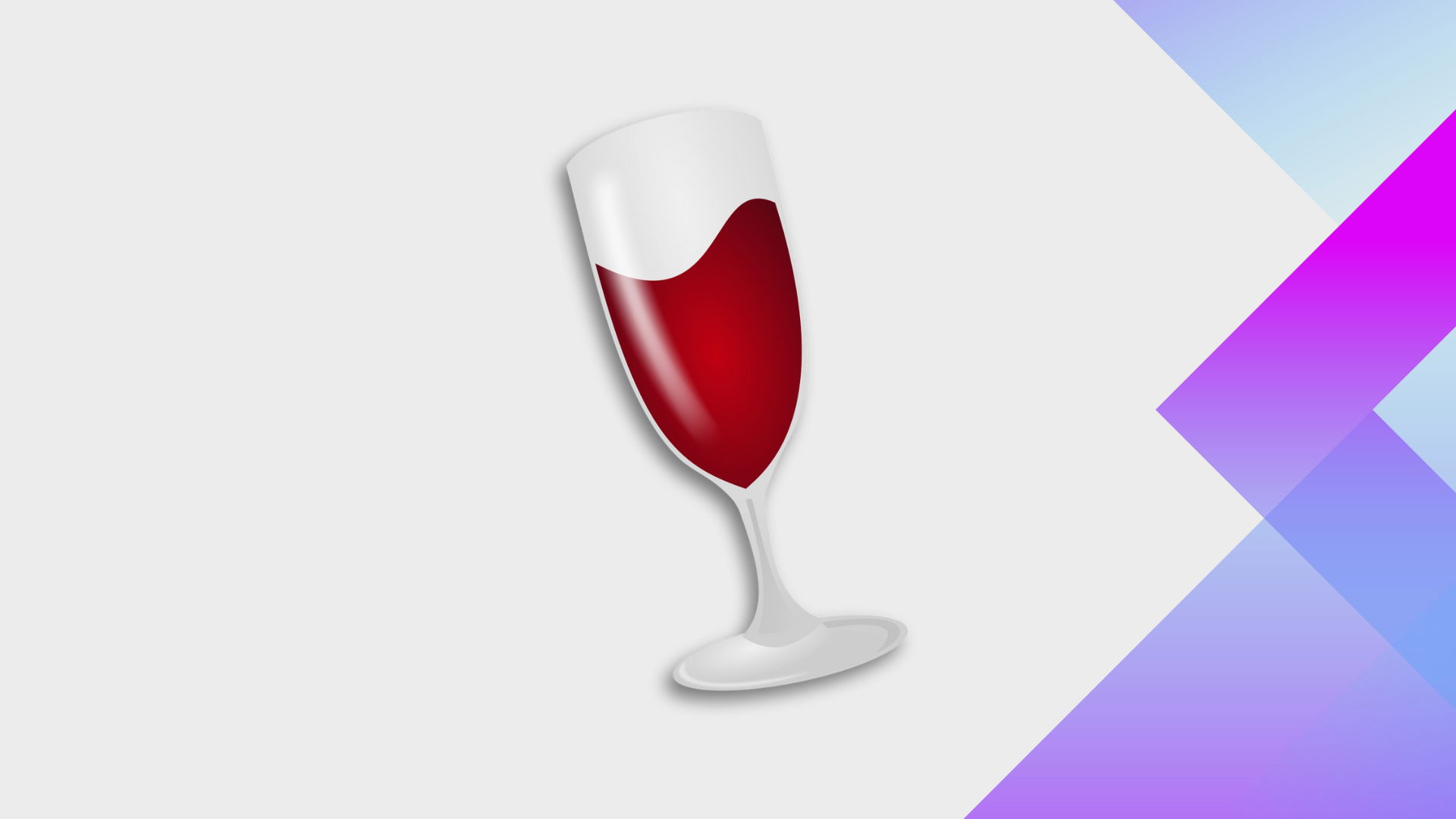 logo do wine para linux