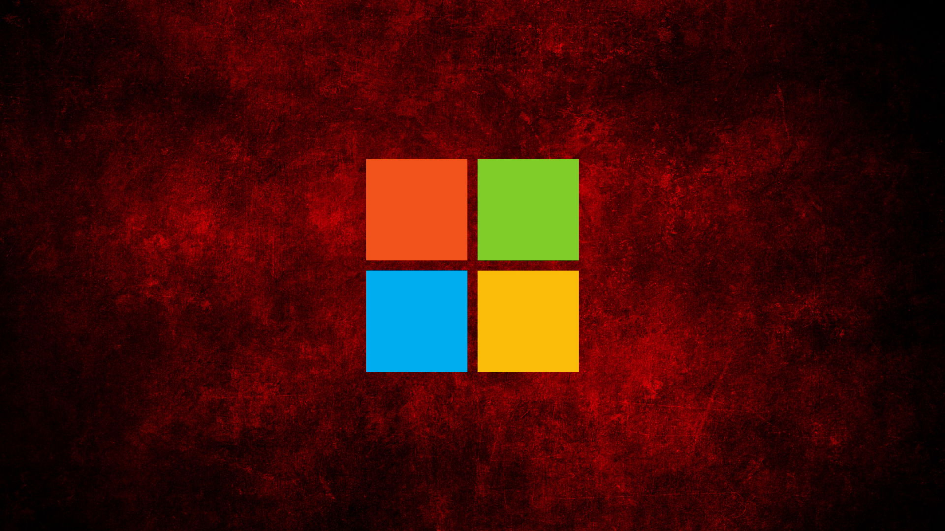 Microsoft logo em fundo vermelho