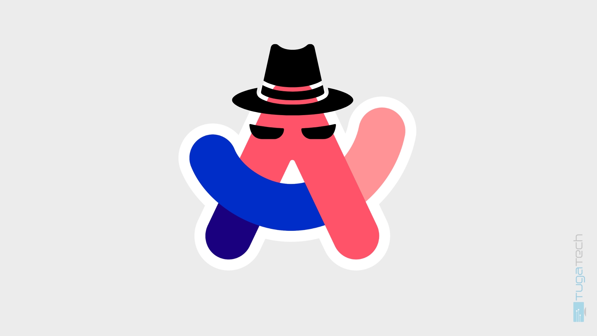 logo do navegador arc com mascara maliciosa de hacker