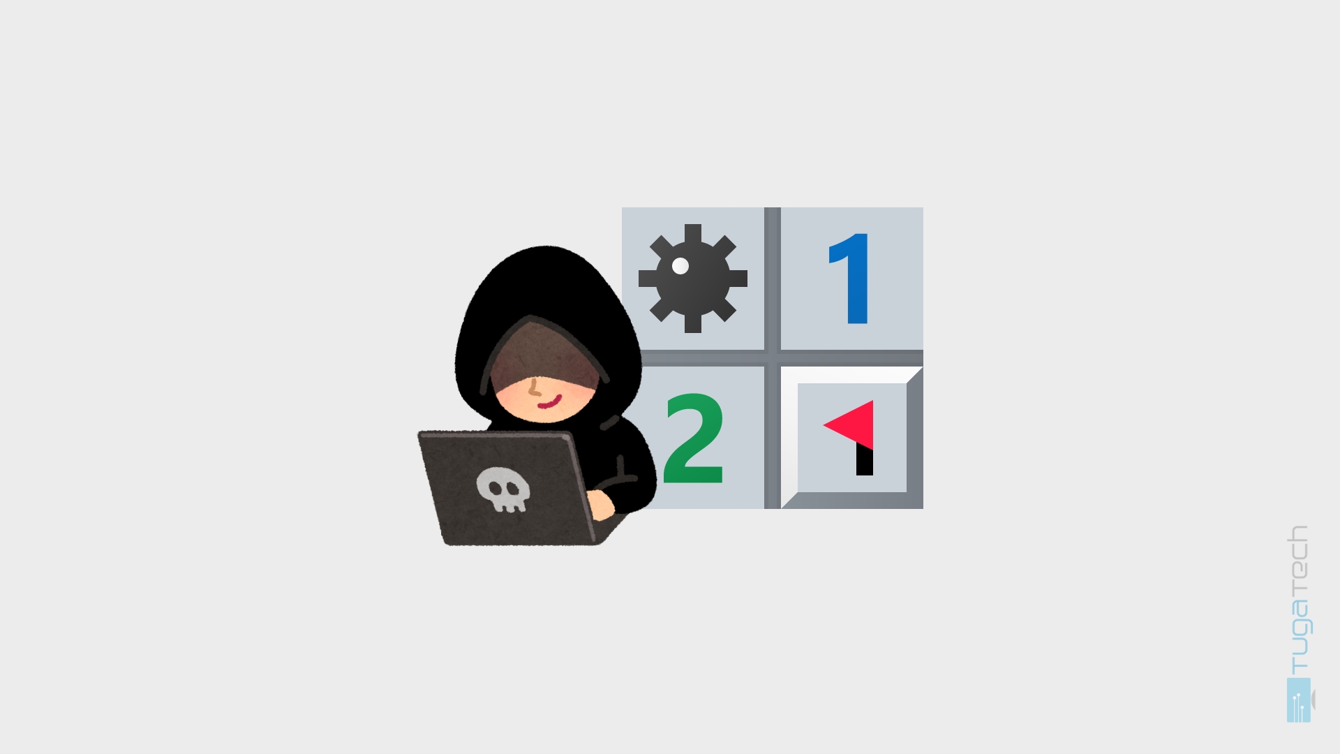 hacker com fundo de imagem do minesweeper