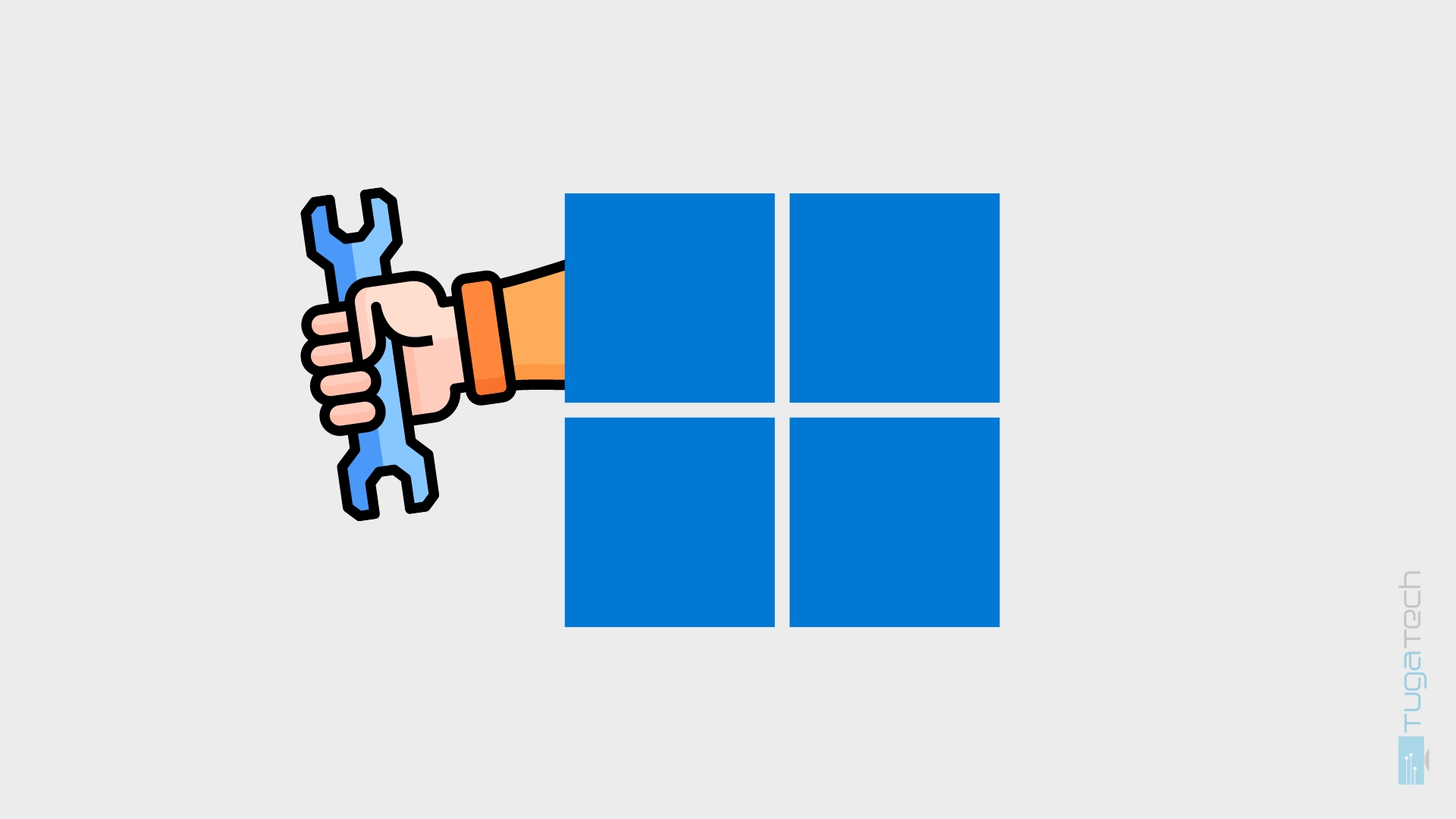 Windows com ferramenta de reparação