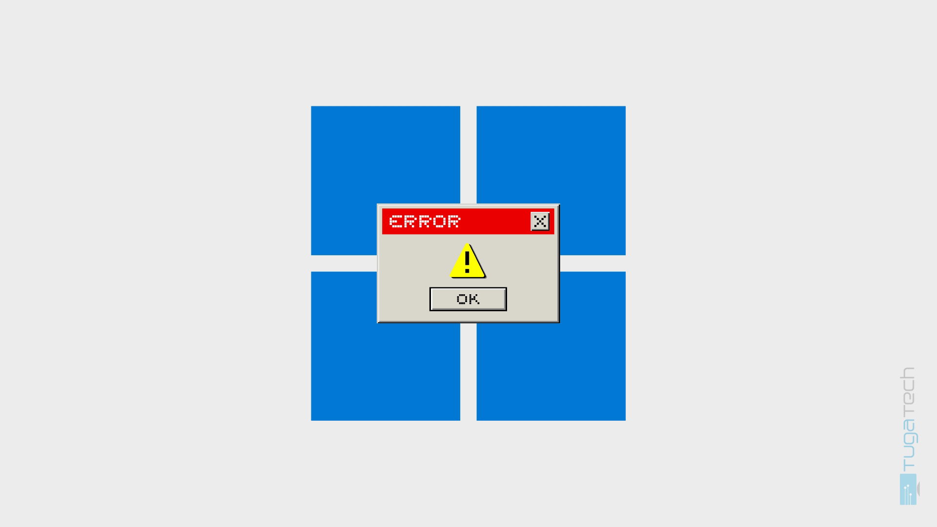 Windows 11 com mensagem de erro