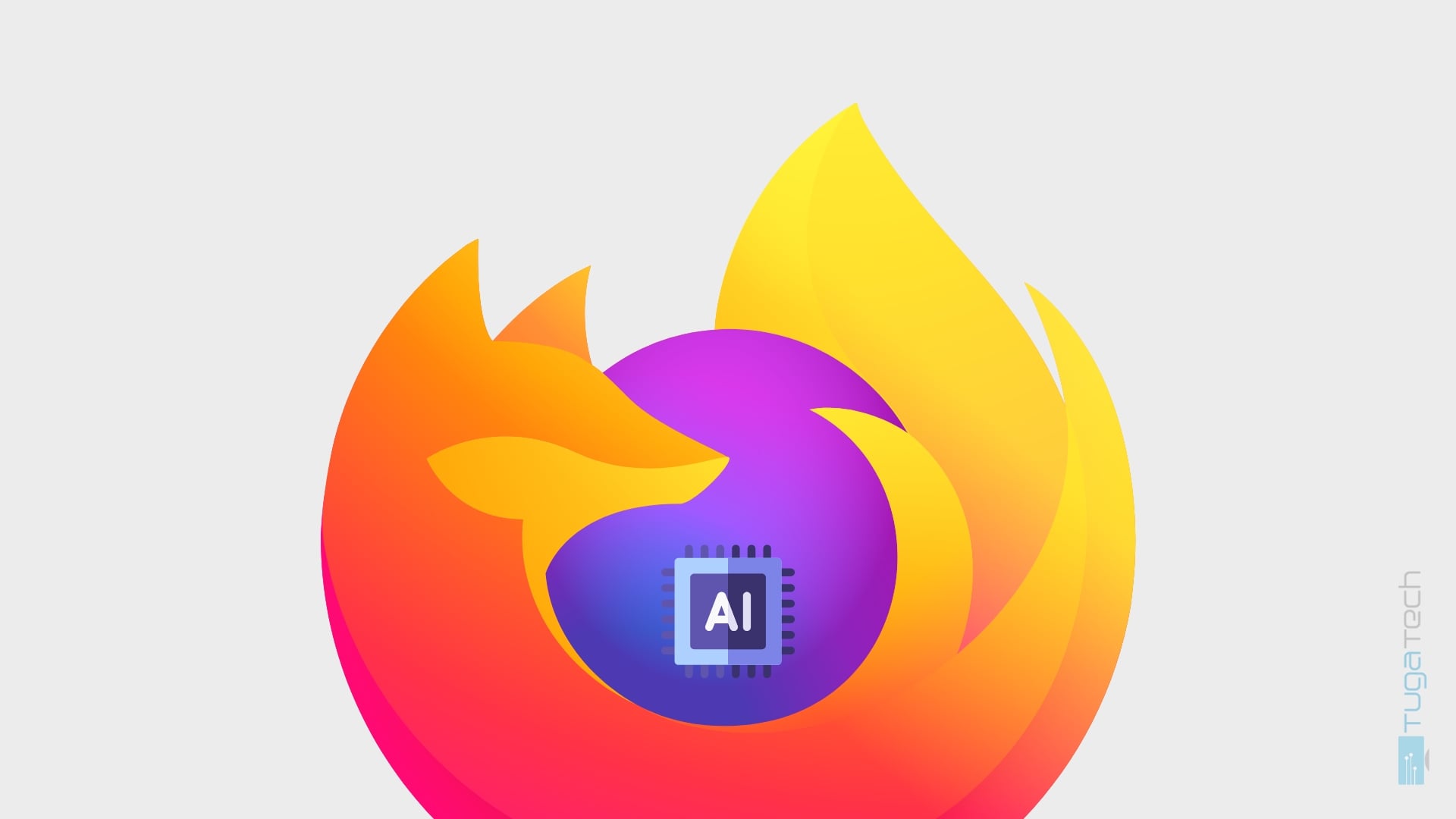 logo do firefox com chip de ia
