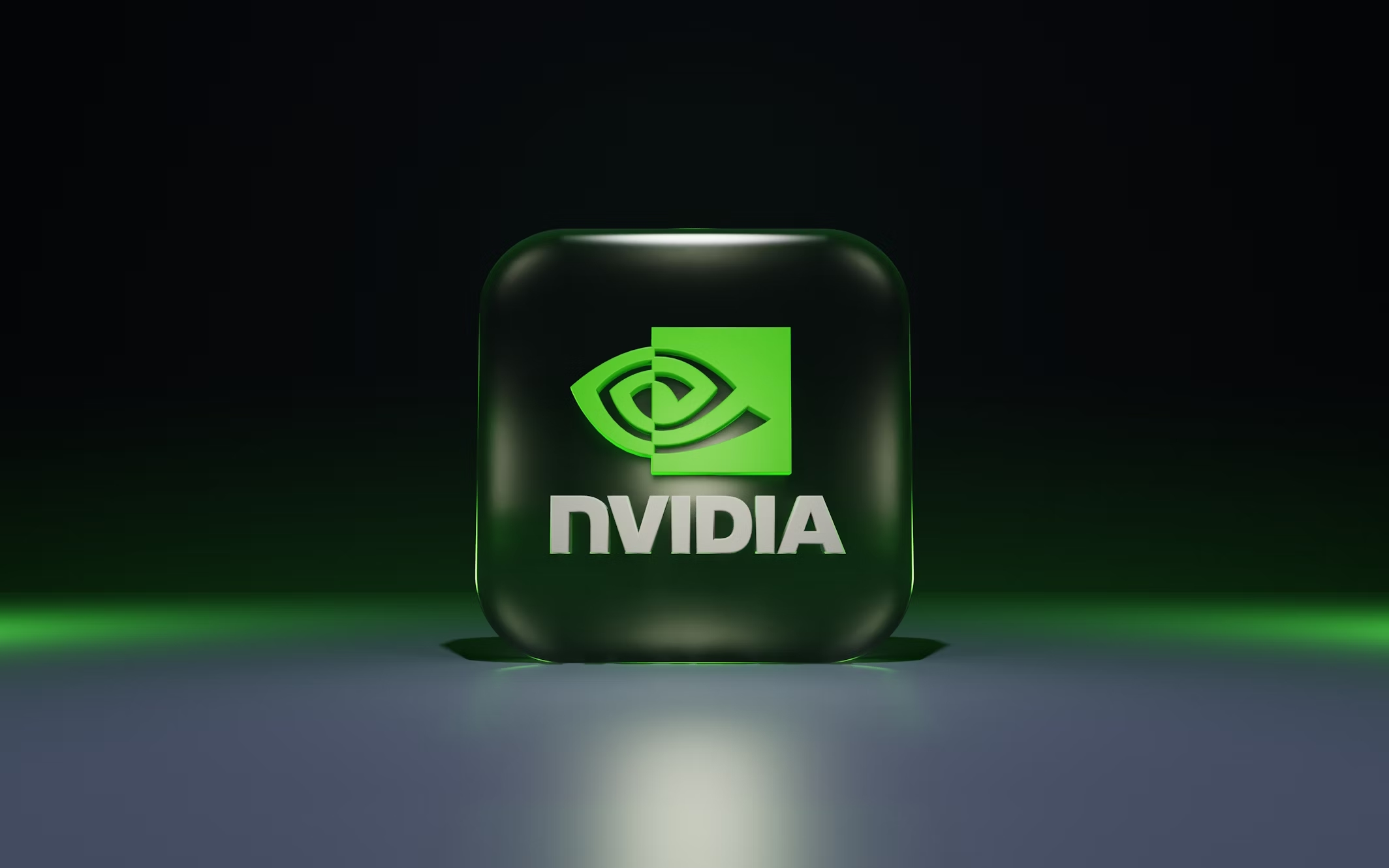 Nvidia logo em 3D