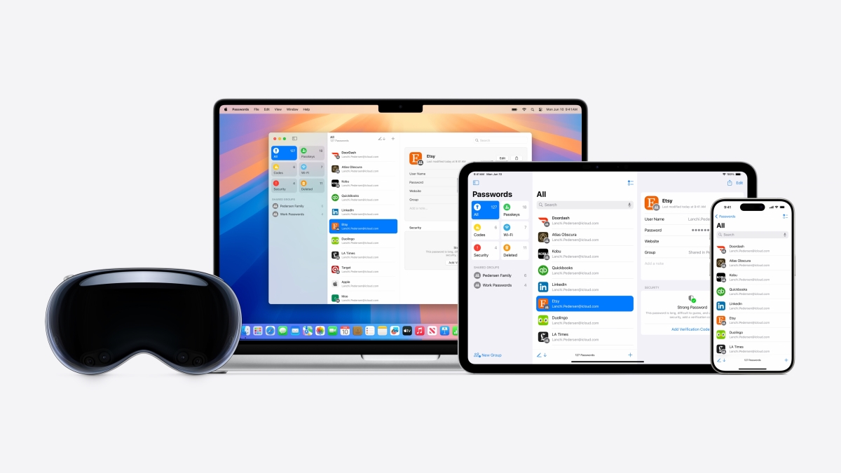 Apple Gestor de Senhas