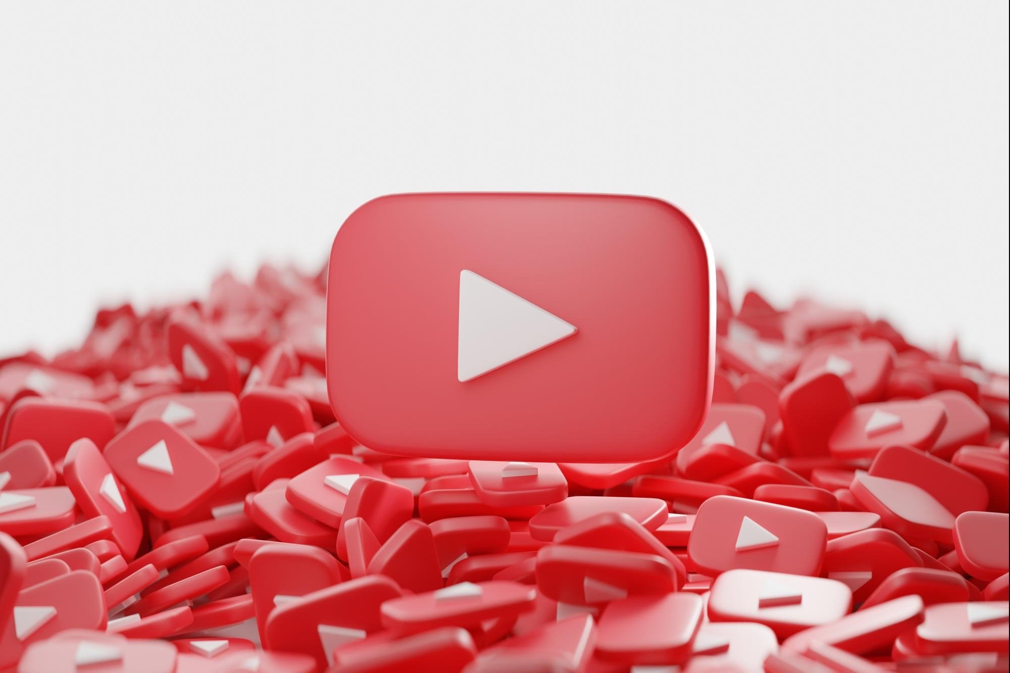 YouTube Logo em 3D
