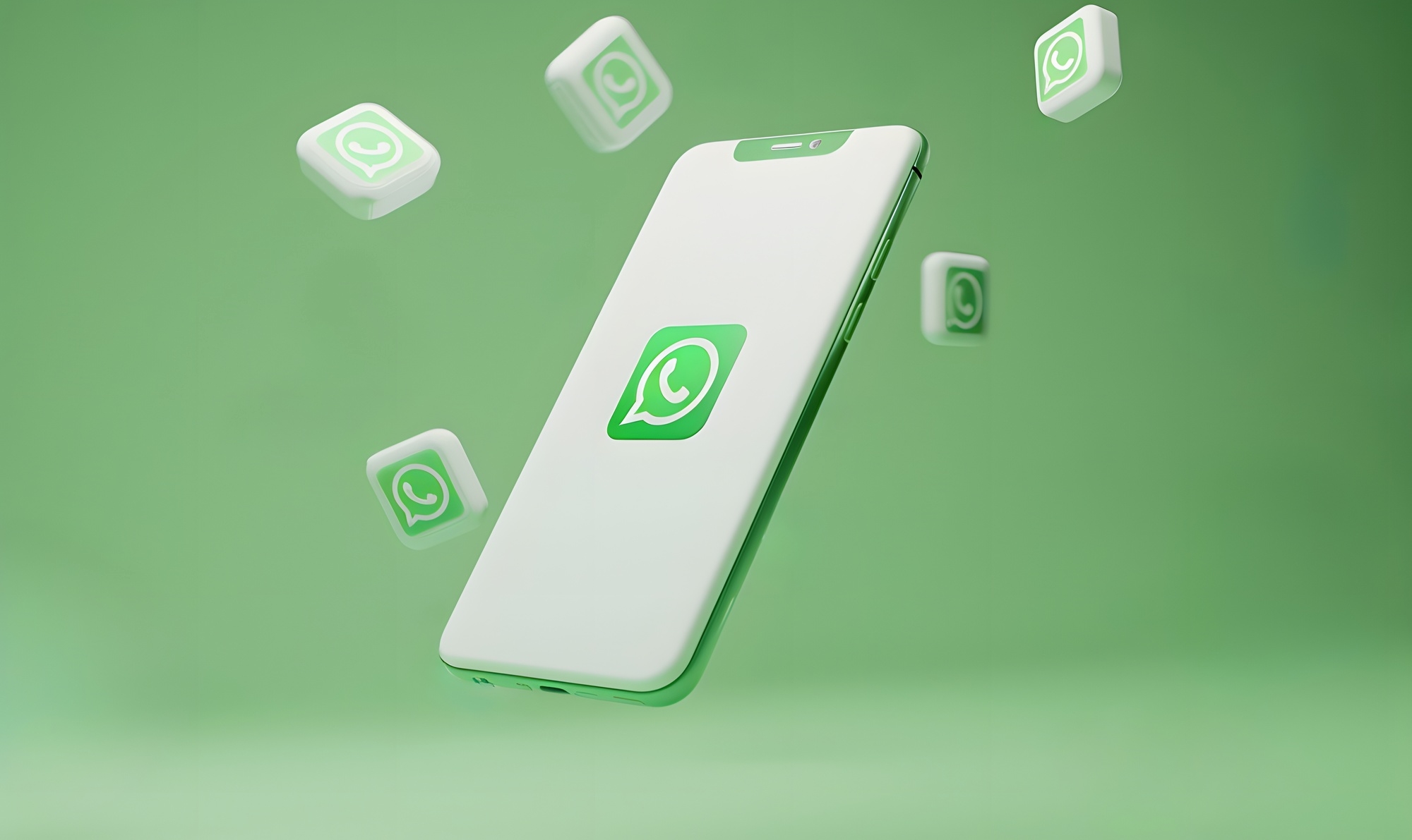 app do WhatsApp em smartphone