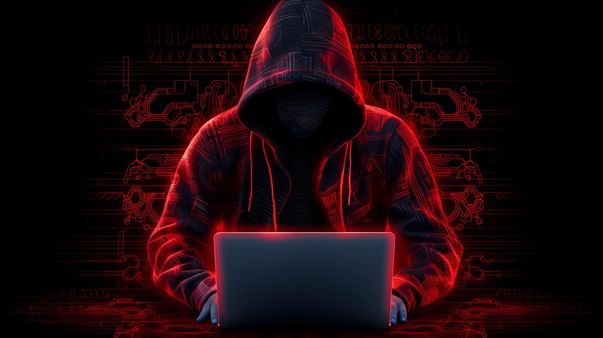 hacker em frente de computador