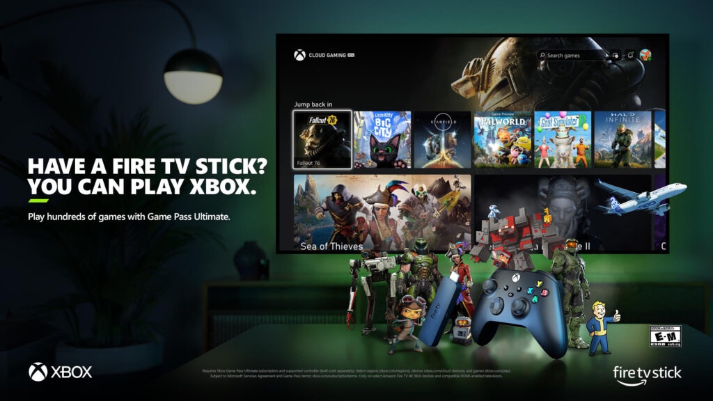 Xbox Cloud Gaming e Amazon Fire