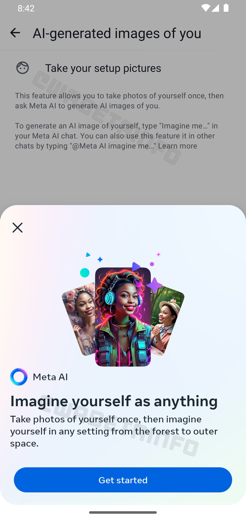 avatar criado pela meta ai no whatsapp