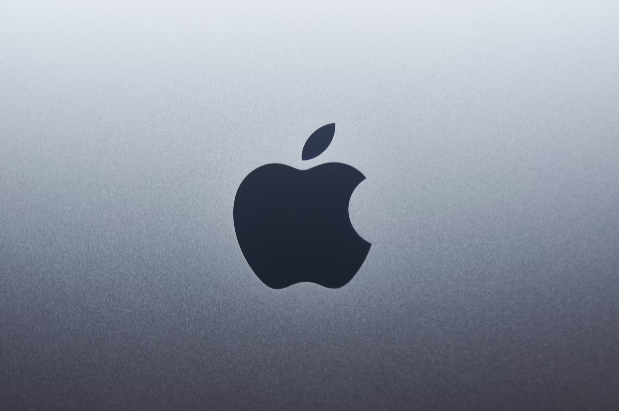logo da apple em portátil da empresa
