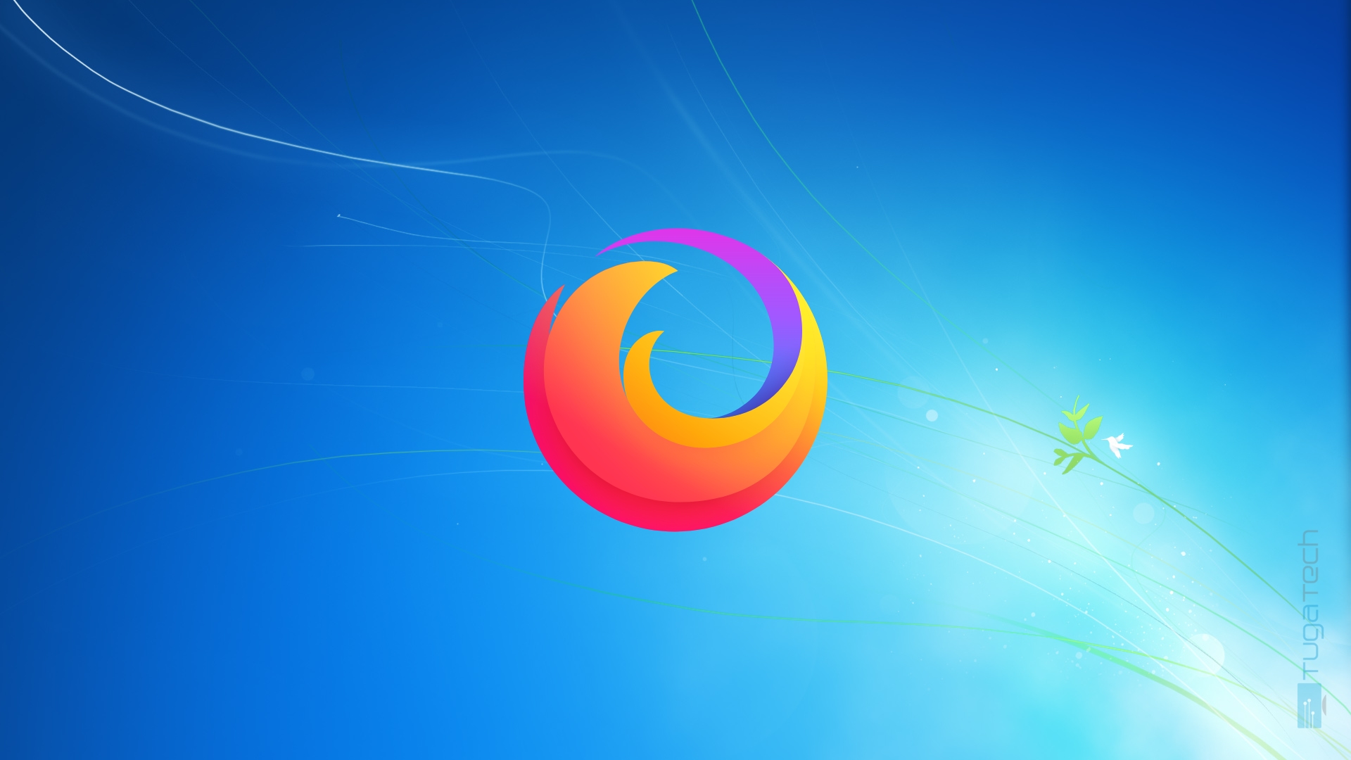 Firefox com fundo do Windows 7