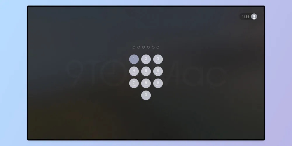 interface da tvOS