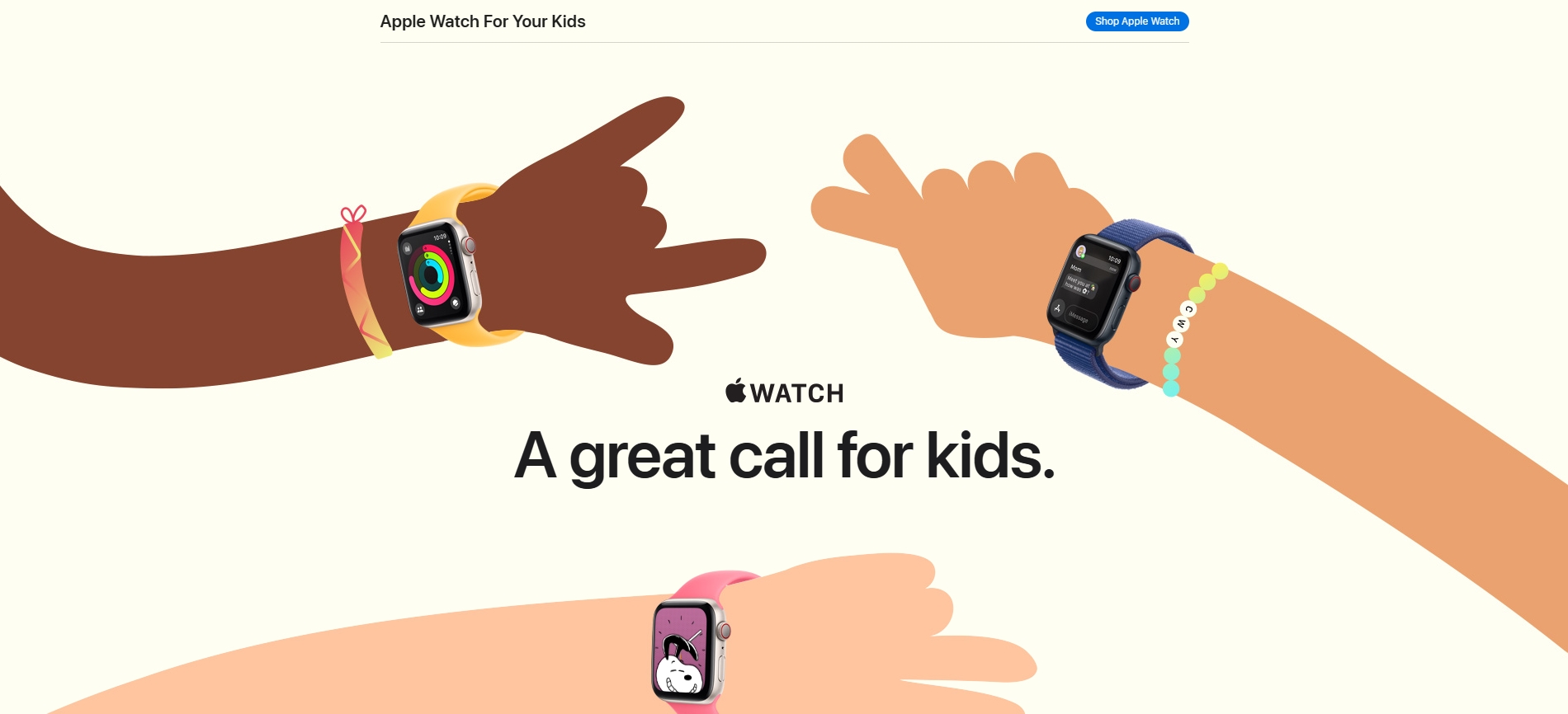 Apple watch para crianças