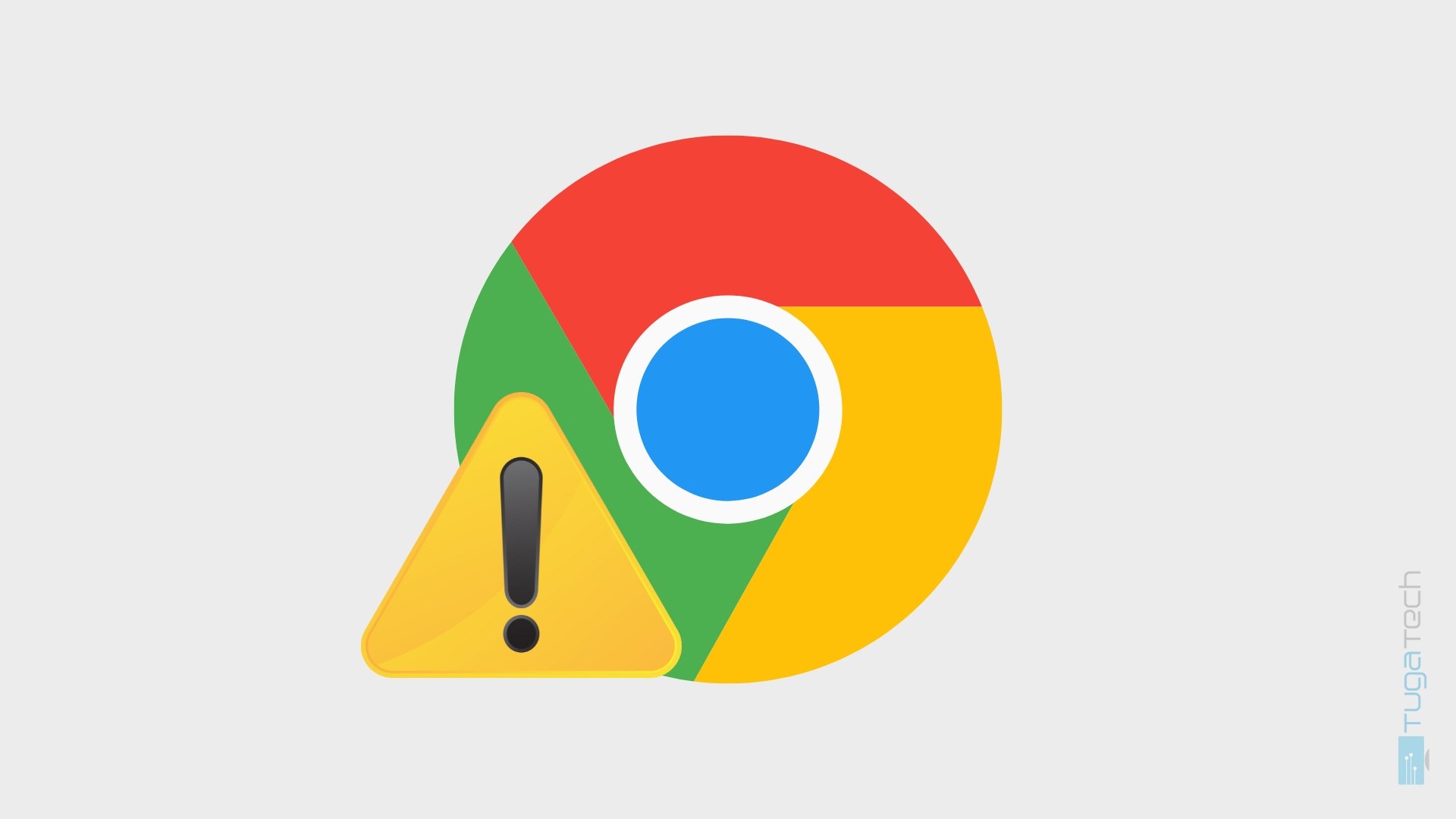 Google Chrome com alerta