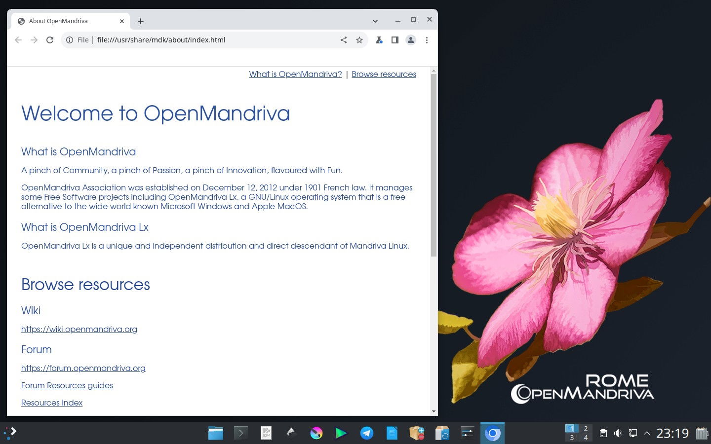 OpenMandriva Lx 24.07 rome