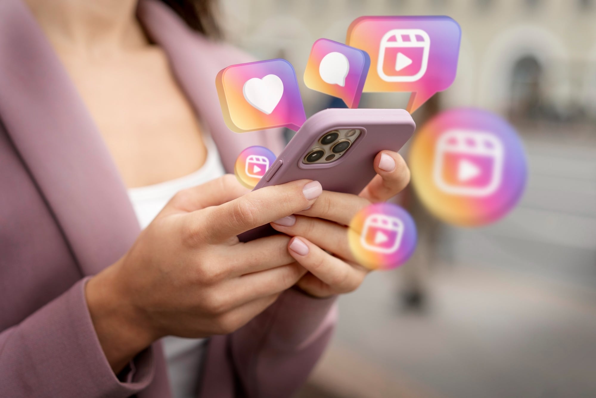 Instagram em smartphone