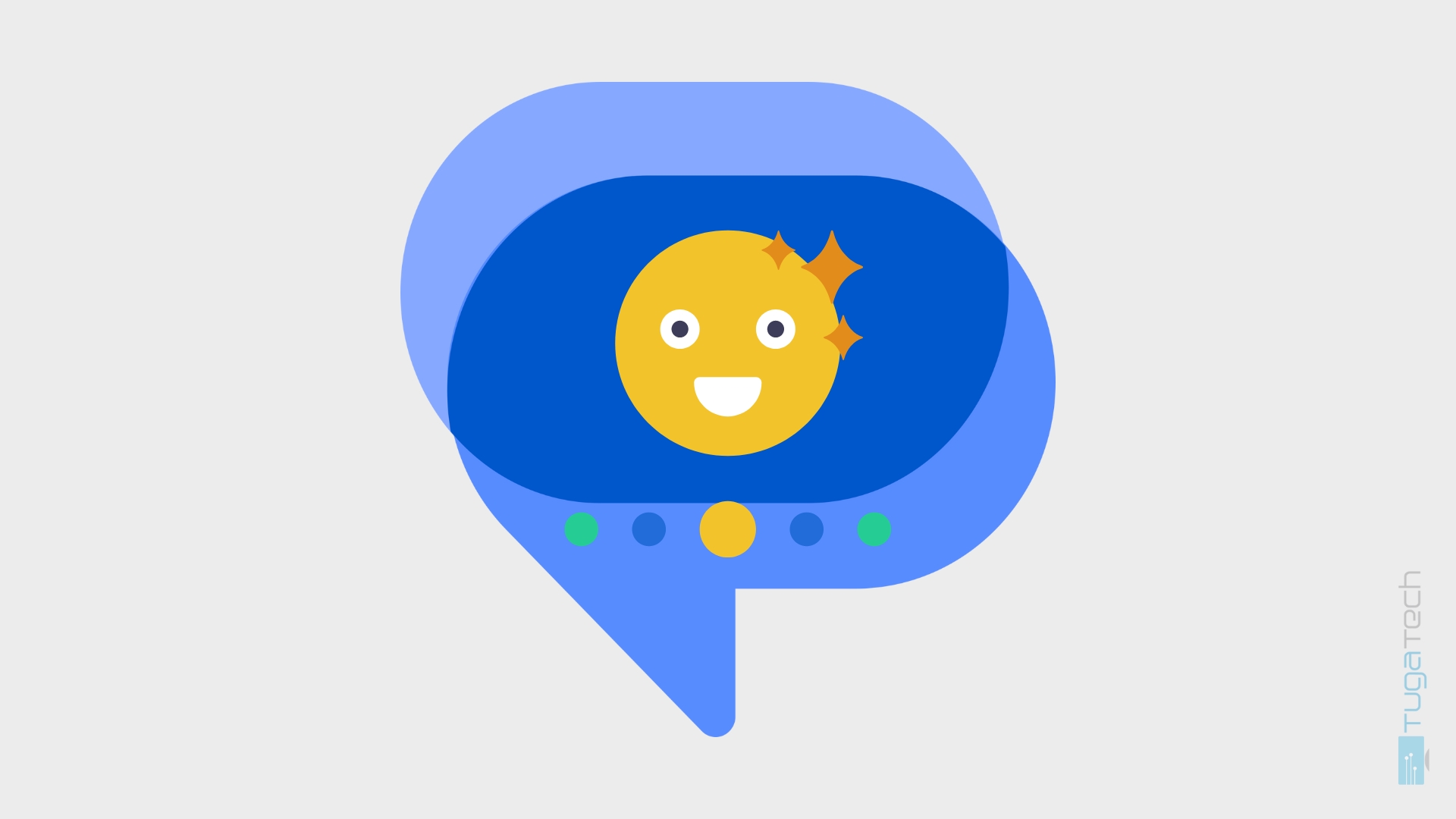 Mensagens da Google com filtros na cara
