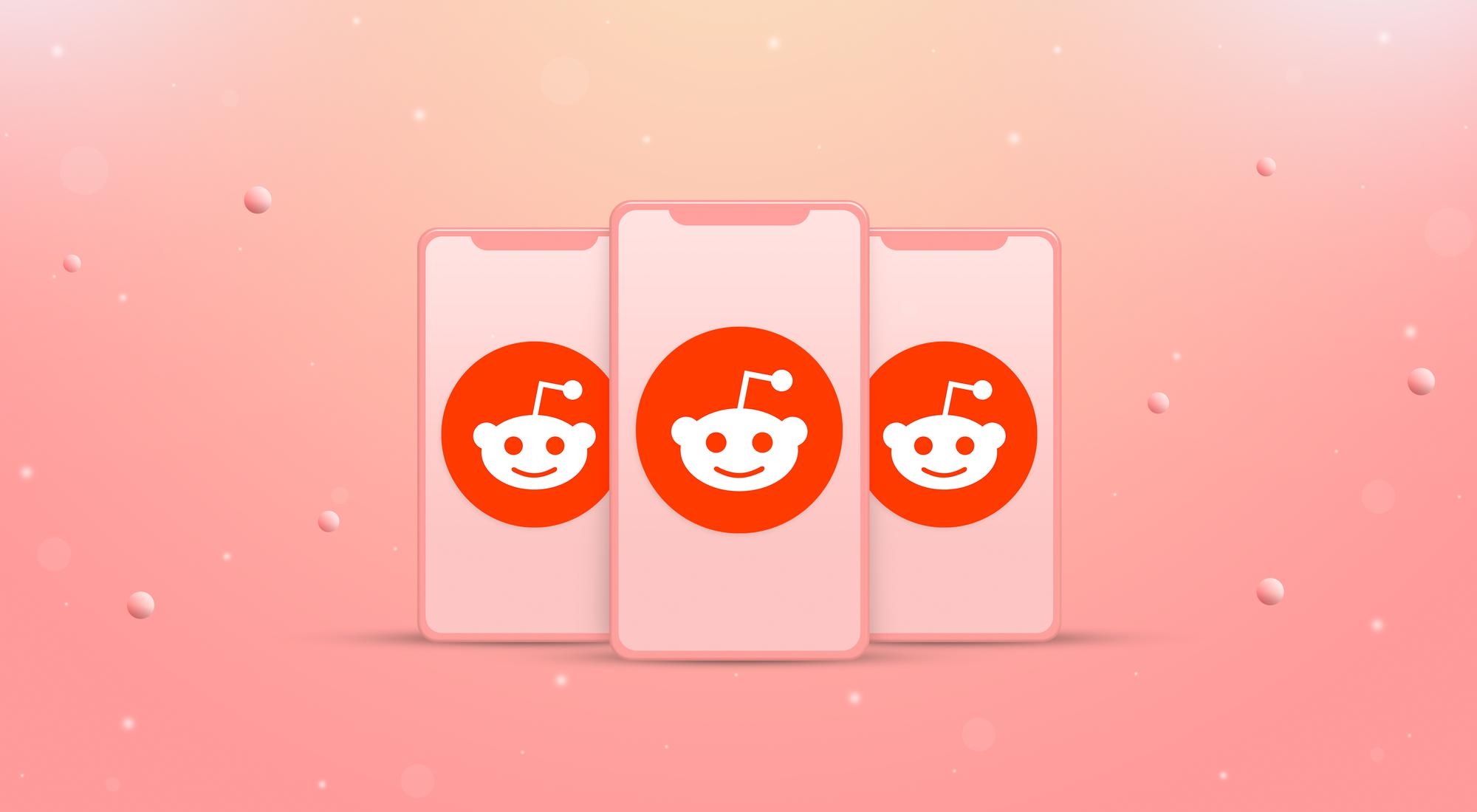 Reddit logo em smartphone