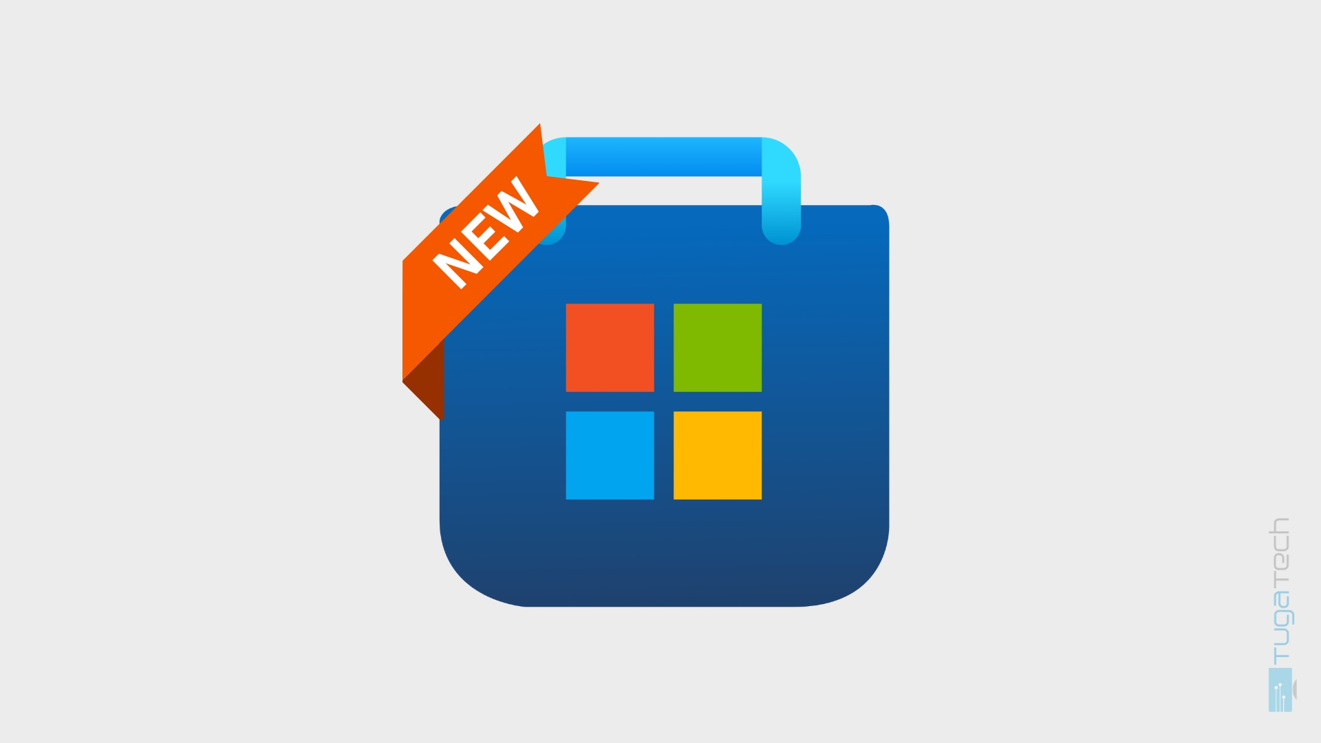 Microsoft Store logo com new de banner