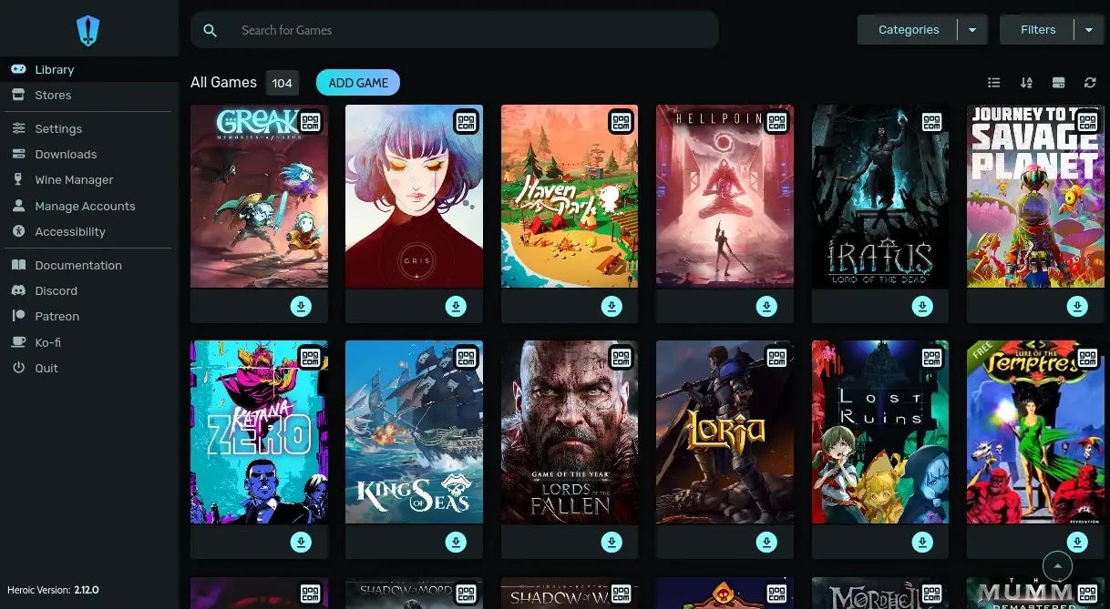 Heroic Games Launcher 