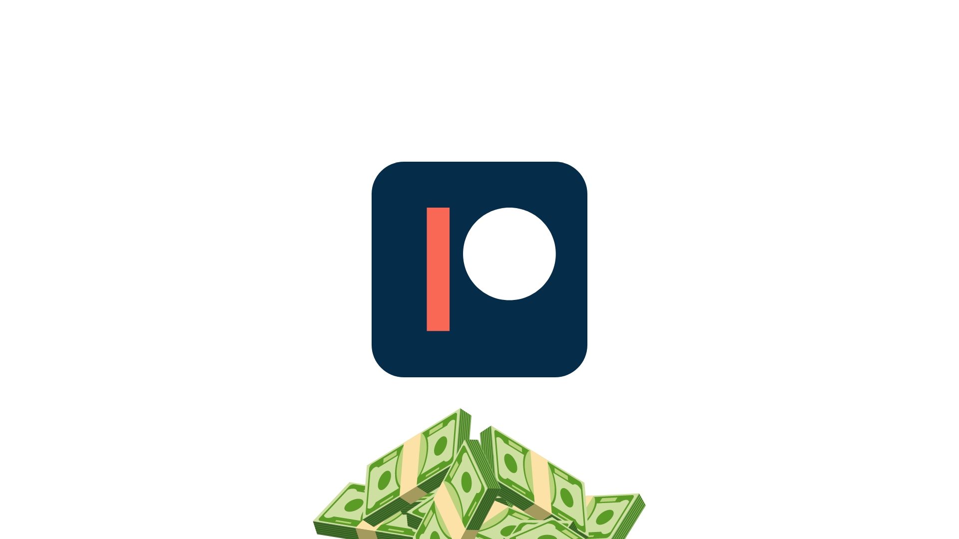 logo do Patreon com dinheiro