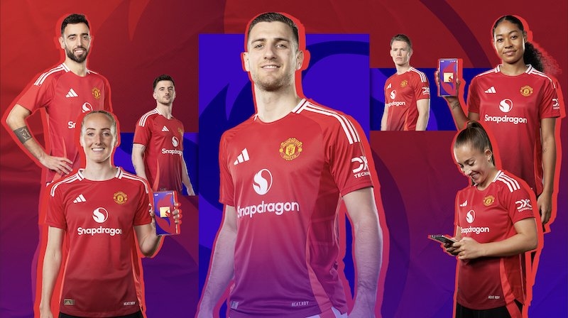 Qualcomm no equipamento do Manchester United