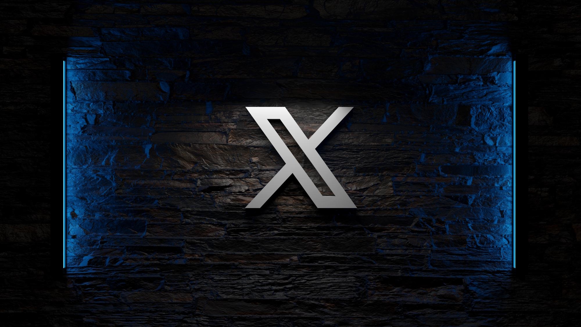 X logo da plataforma