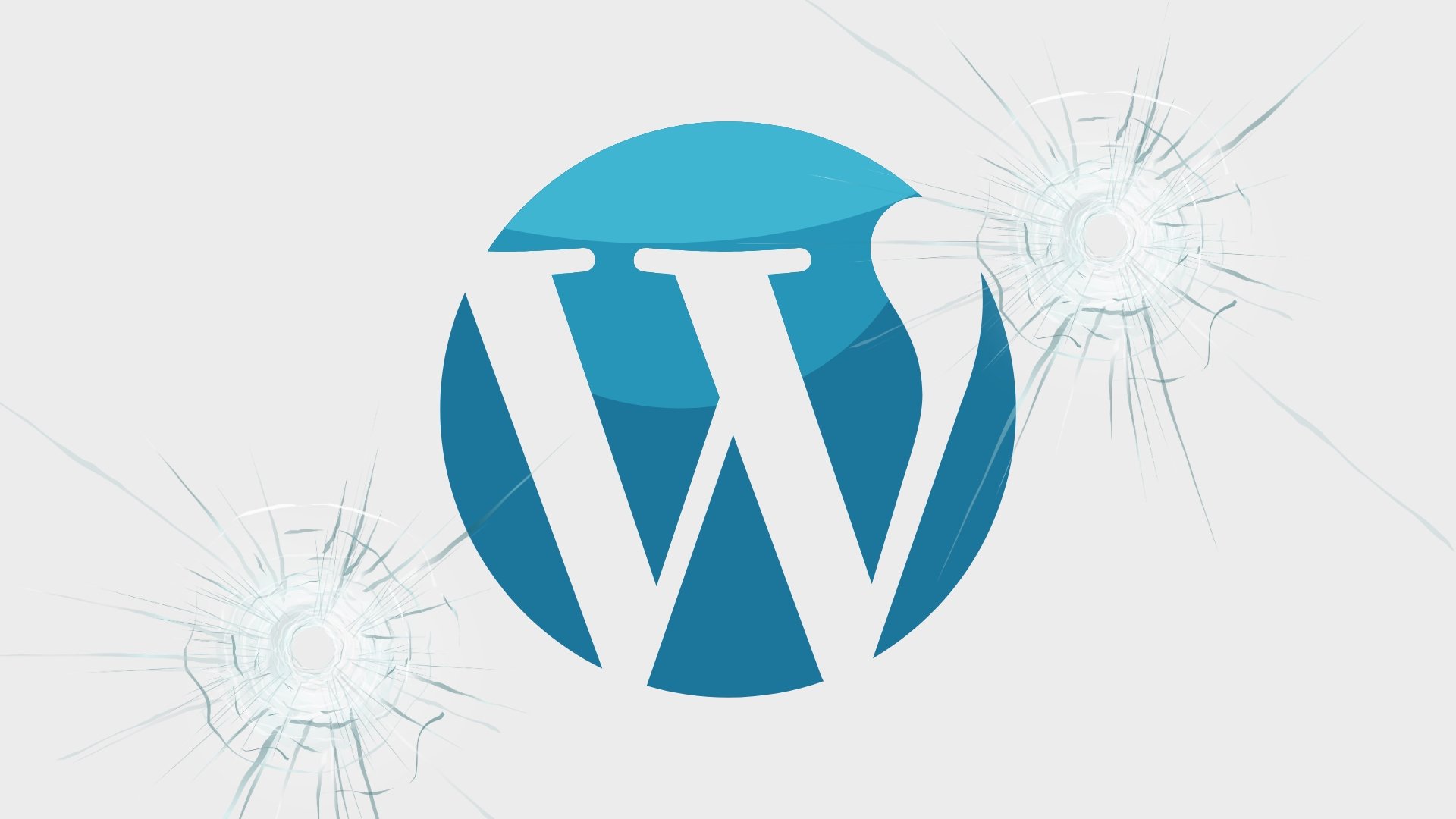 WordPress com buracos de vidro