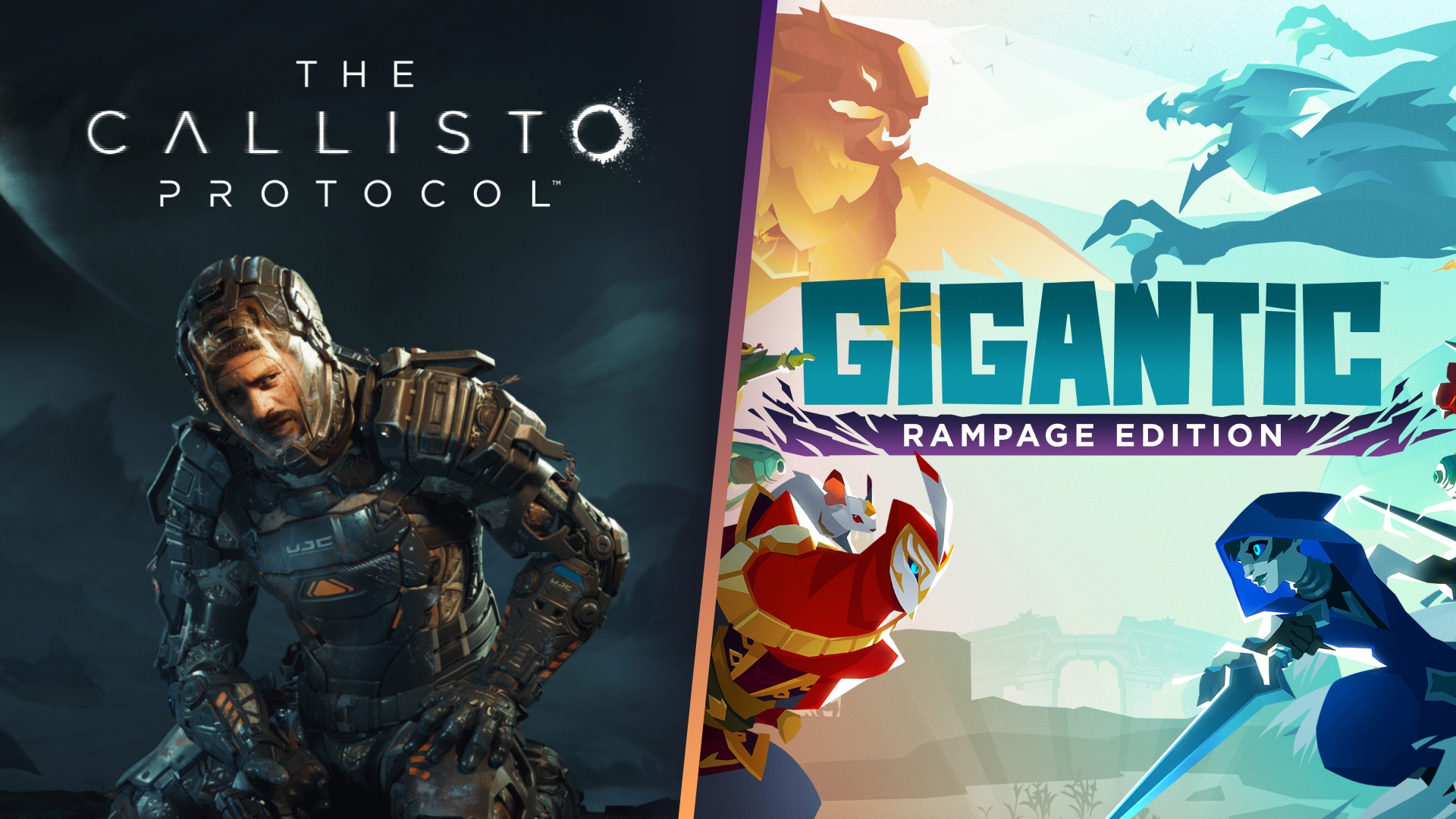 The Callisto Protocol e Gigantic: Rampage Edition