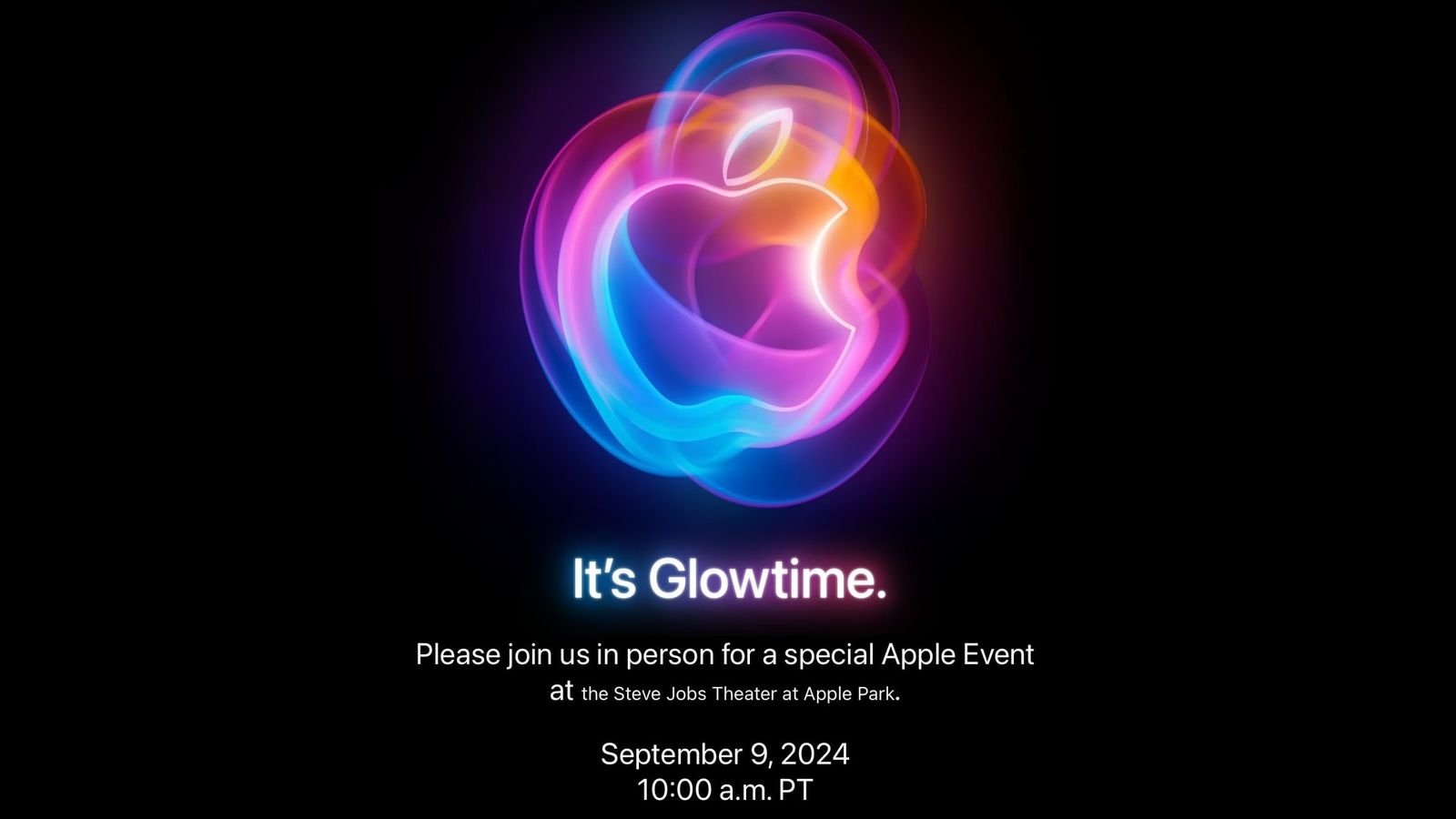 Apple evento 2024 glow time